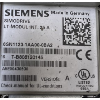 SIEMENS 6SN1123-1AA00-0BA2 LT MODUL 25A