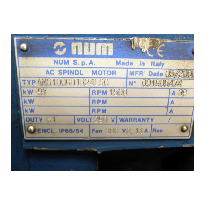 Spindelmotor NUM AMS1006D1R24LS0