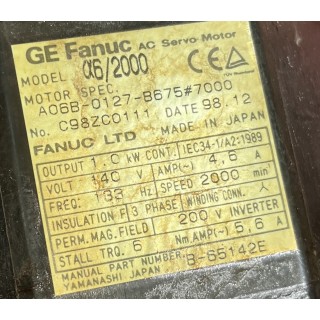 Moteur FANUC neuf A06B-0127-B675