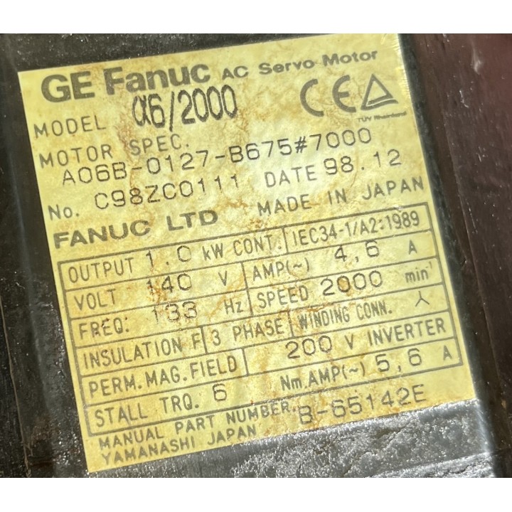 Moteur FANUC A06B-0127-B675