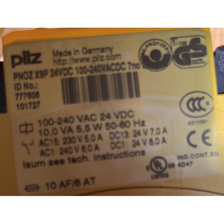 Module PILZ PNOZ X9P 777606