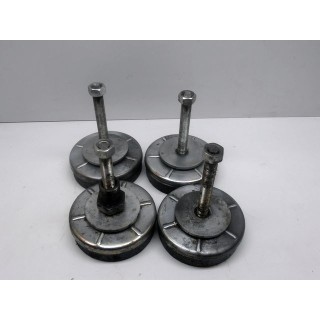 Juego de 4 patines ajustables para máquinas herramientas