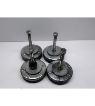 Lot de 4 patins réglables pour machines outils