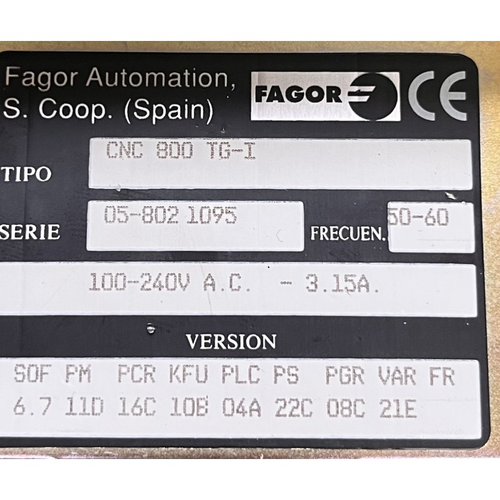 fagor UC 800 TGI
