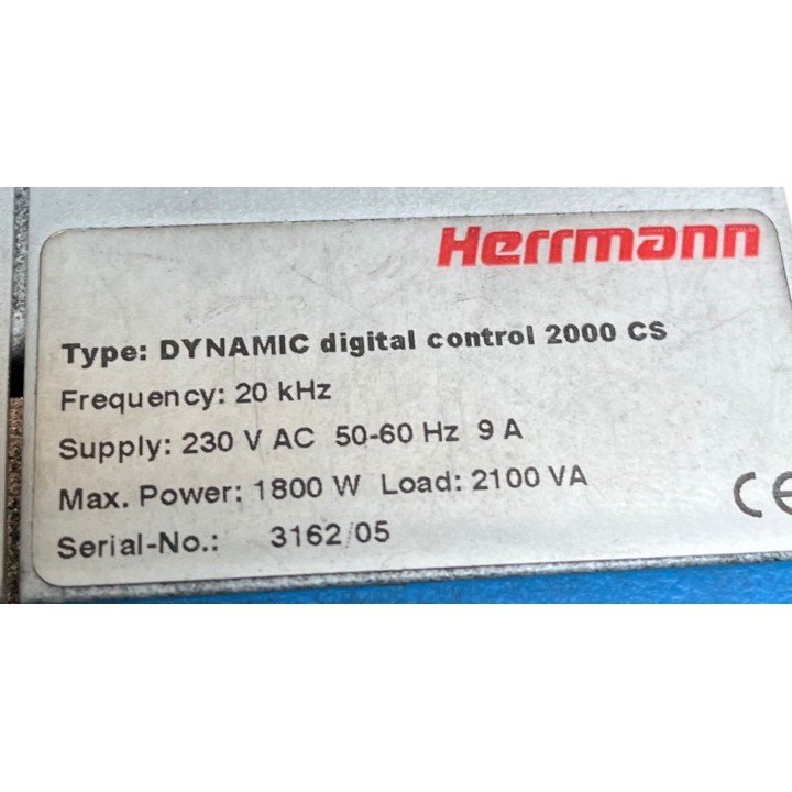 HERMANN DYNAMIC digital control 2000 CS