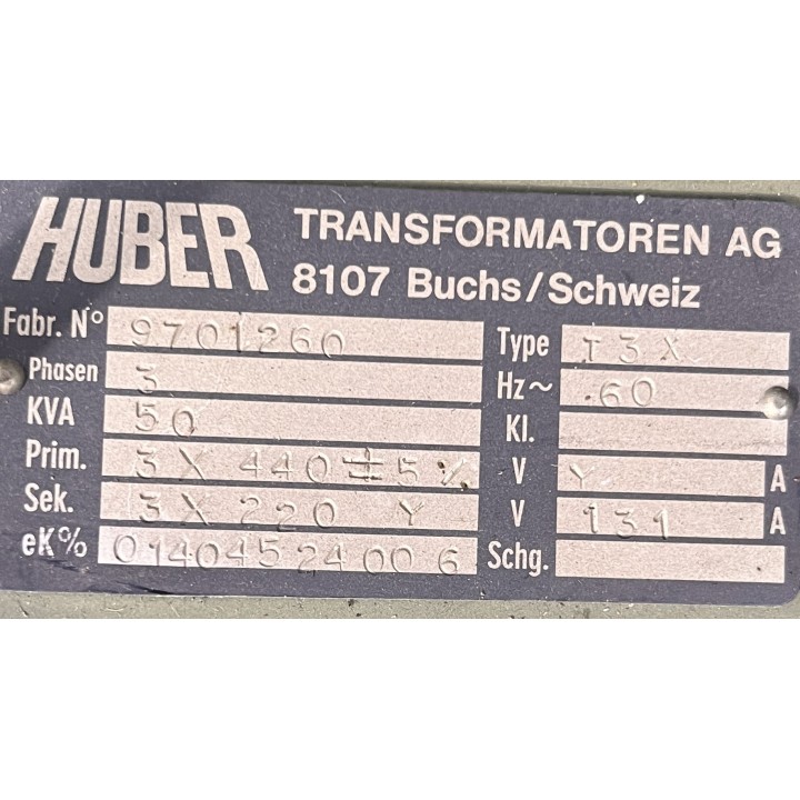 Autotransformateur 220 v 400 v 50KvA triphasé