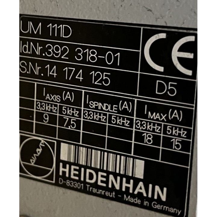 Variateur Heidenhain UM 11D ID 392 318-01