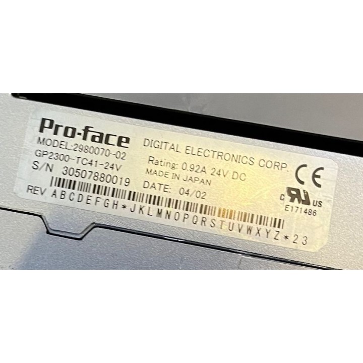 Pupitre PRO-FACE GP2300-TC41-24V