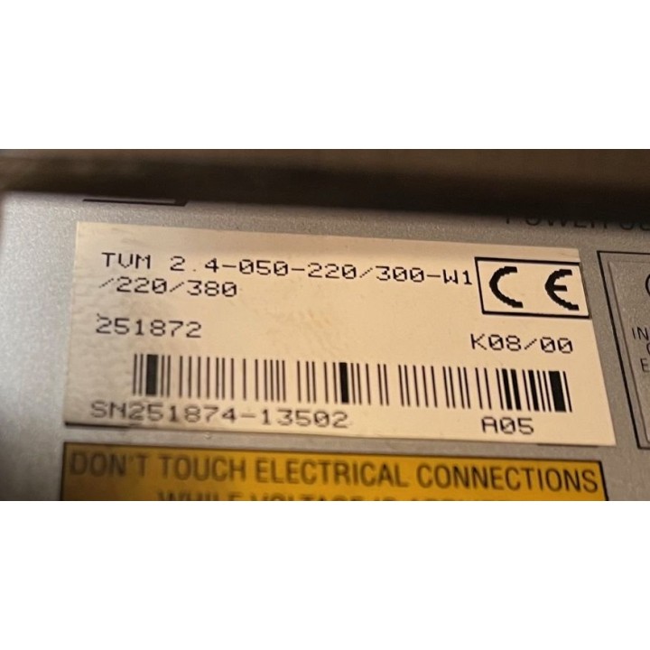 Alimentation INDRAMAT TVM 2.4-050-220/300-W1-220/380