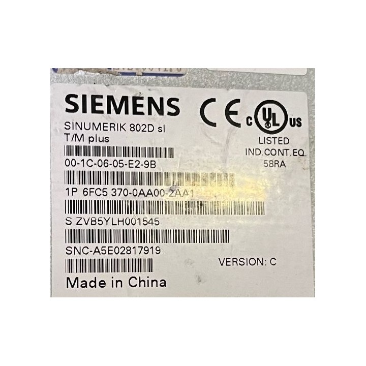SINUMERIK 802D sl T/M plus SIEMENS 6FC5370-0AA00-2AA1