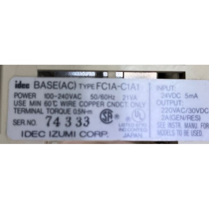 Module IDEC FC1A-C1A1