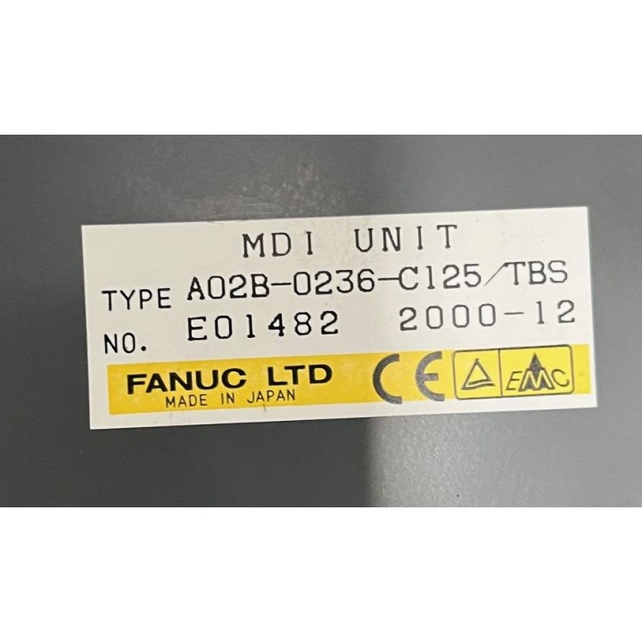 Pupitre MDI UNIT FANUC A02B-0236-C125/TBS