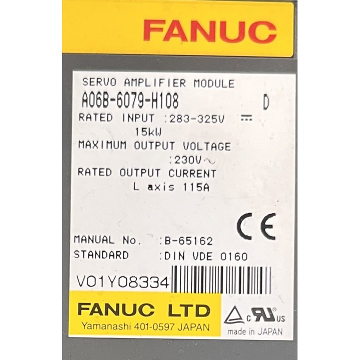FANUC A06B-6079-H108 Servo Variateur Amplifier Alpha SVM 1-360 100% of 100