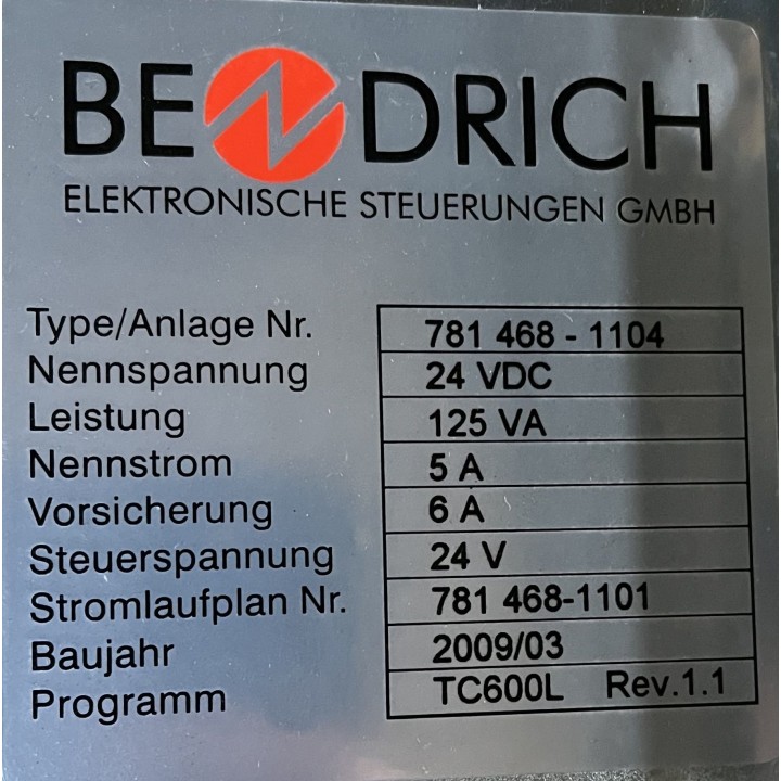 Alimentation BENDRICH 781 468-1104