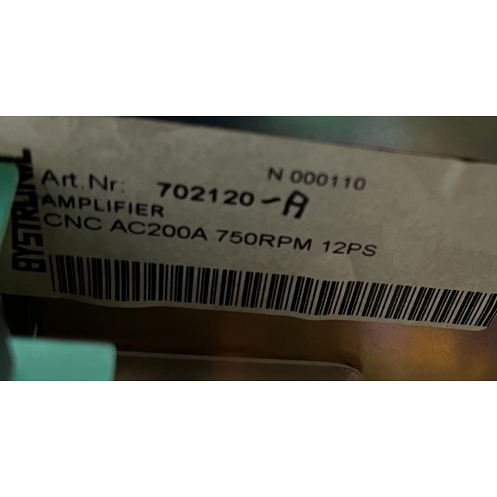 BYSTRONIC 702120/A AC200A 750RPM 12PS