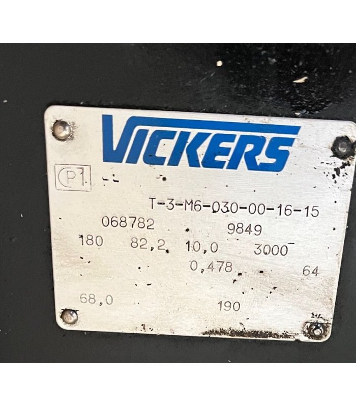 Vickers Label VICKERS T-3-M6-030-00-16-15
