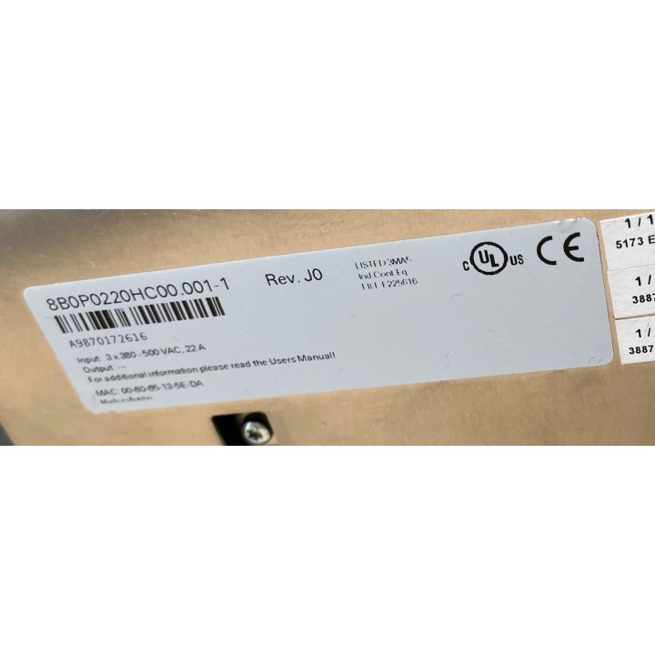 Variateur ACOPOS multi P0220 B&R 8B0P0220HC00.001-1 Rev.J0