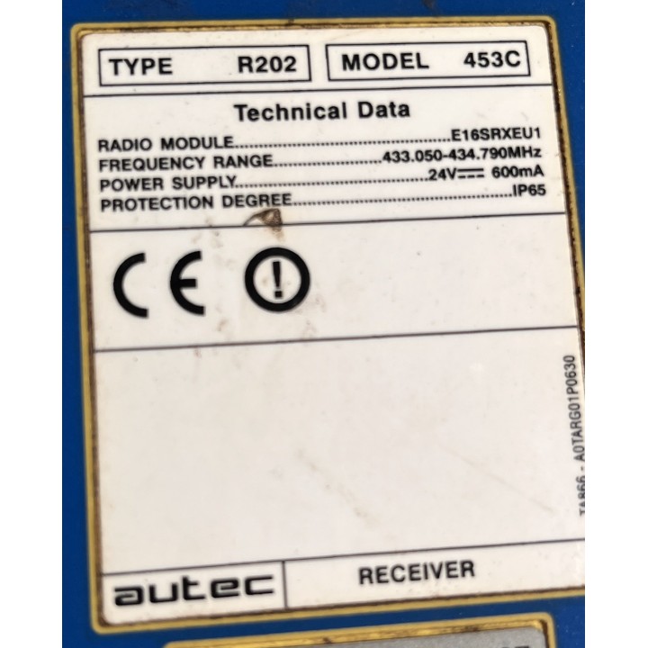 Récepteur AUTEC R202 453C