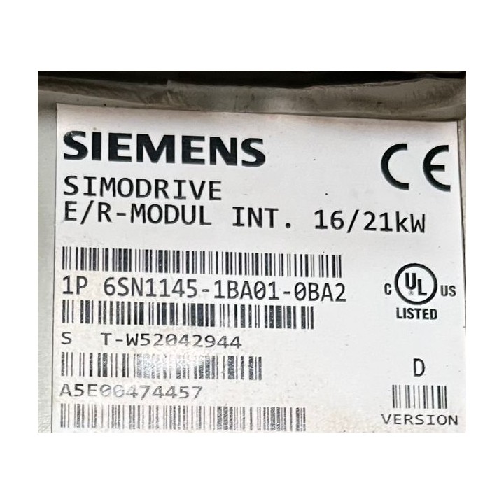 Fuente de alimentación SIEMENS 6SN1145-1BA01-0BA2 INT. 16/21 kW