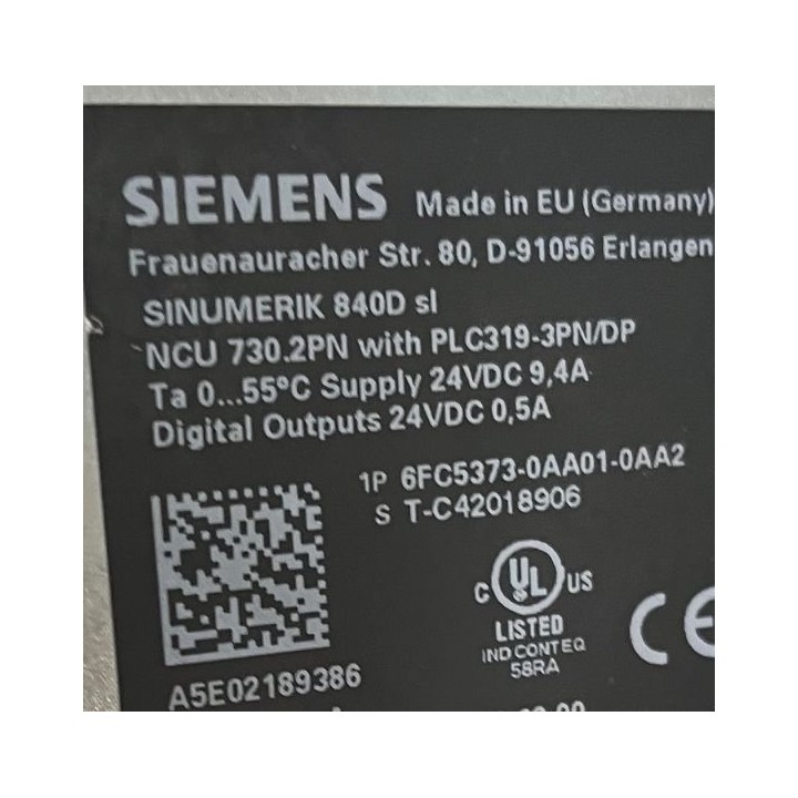 SINUMERIK 840D sl NCU 730.2PN SIEMENS 6FC5373-0AA01-0AA2