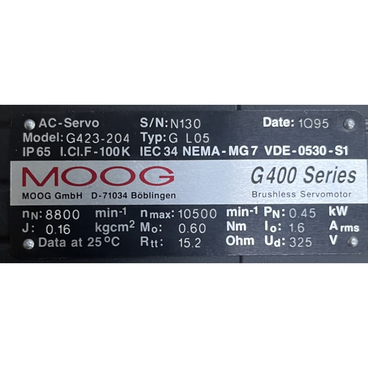 Moteur Moog G423-204 GL05