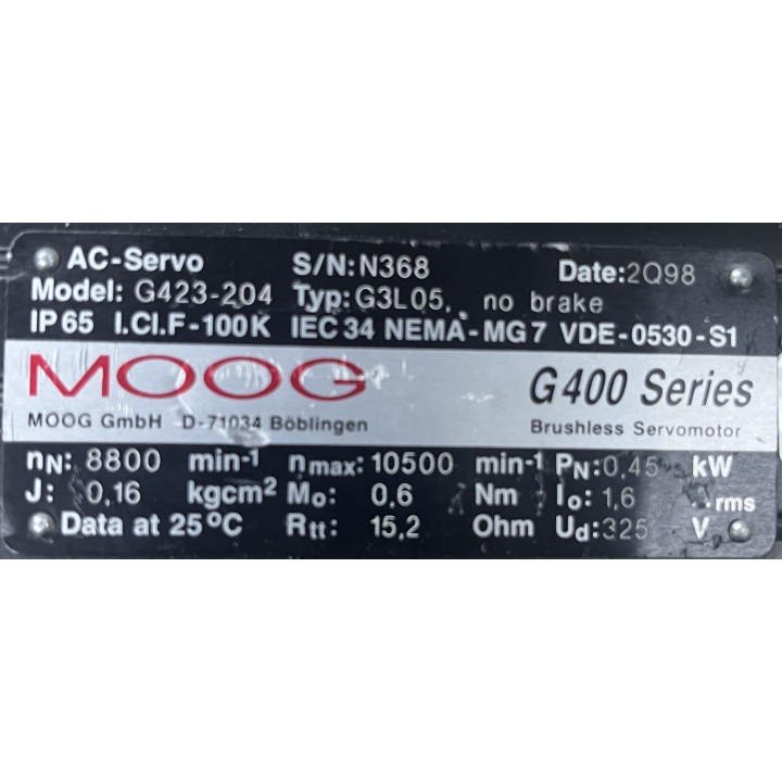 Moteur Moog G423-204 G3L05