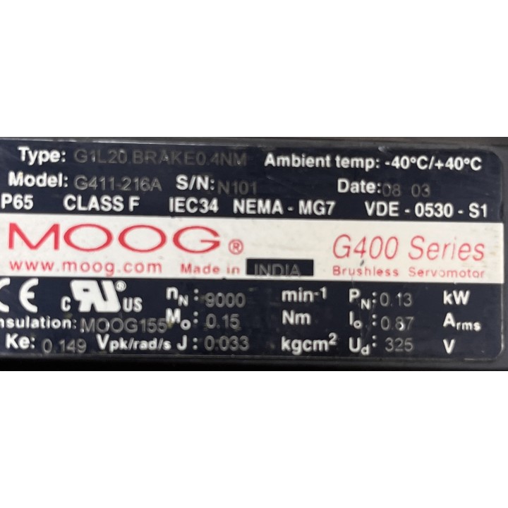 Moteur MOOG G411-216A G1L20