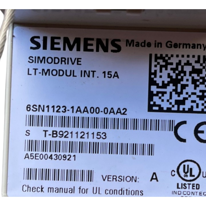 Variateur axe 15A SIEMENS 6SN1123-1AA00-0AA2