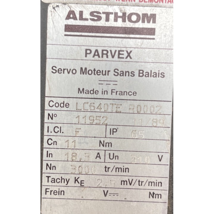 Moteur PARVEX LC640TE R0002