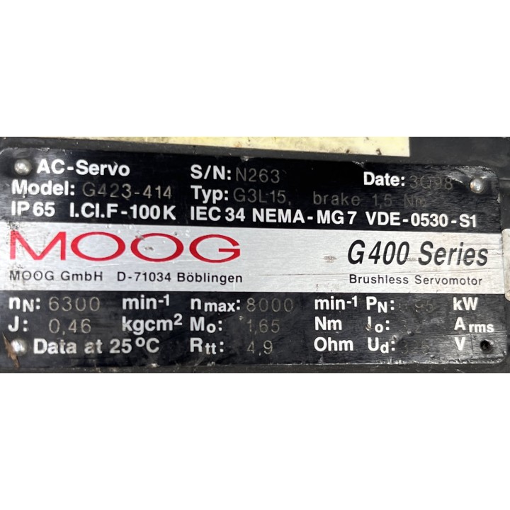 Moteur MOOG G423-414 G3L15