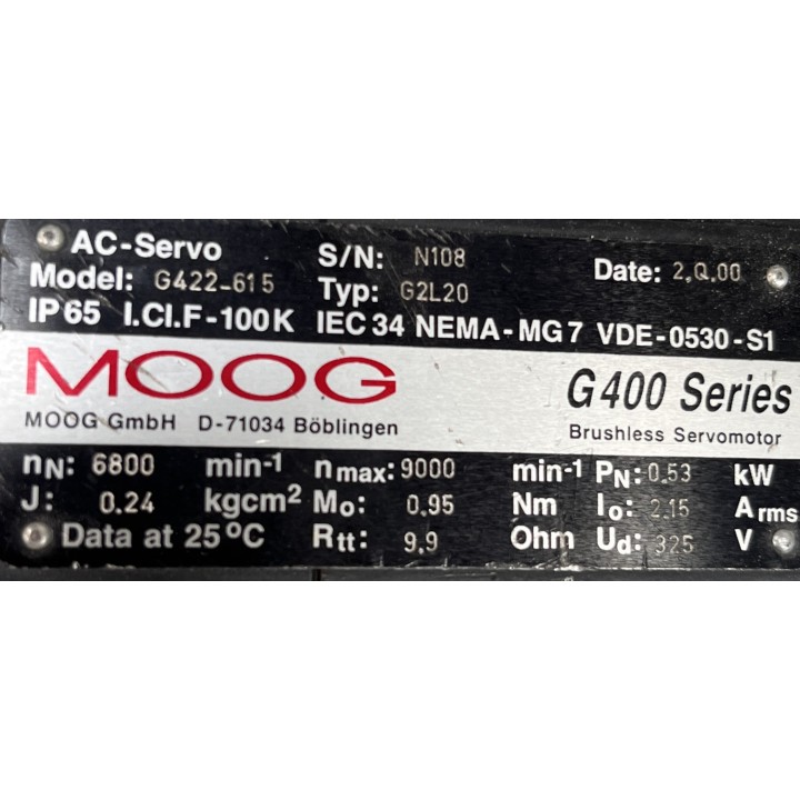 Moteur MOOG G422-615 G2L20