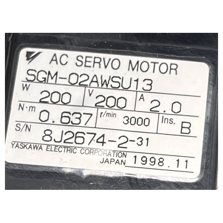 Moteur YASKAWA SGM-02AWSU13