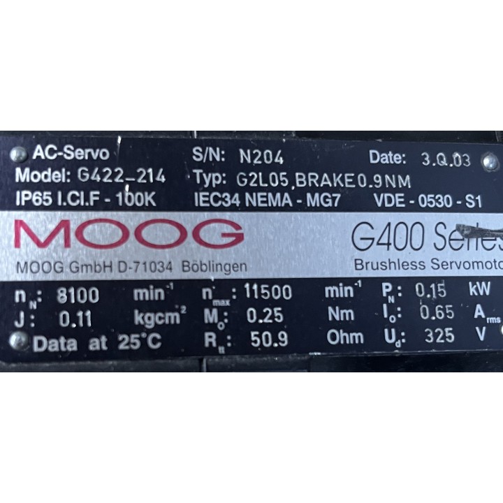 Moteur MOOG G422-214 G2L5