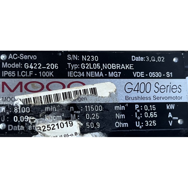 Moteur MOOG G422-214 G2L5