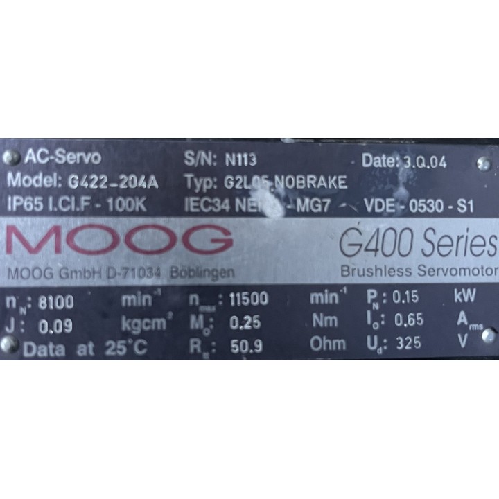 Moteur MOOG G422-204A G2L05
