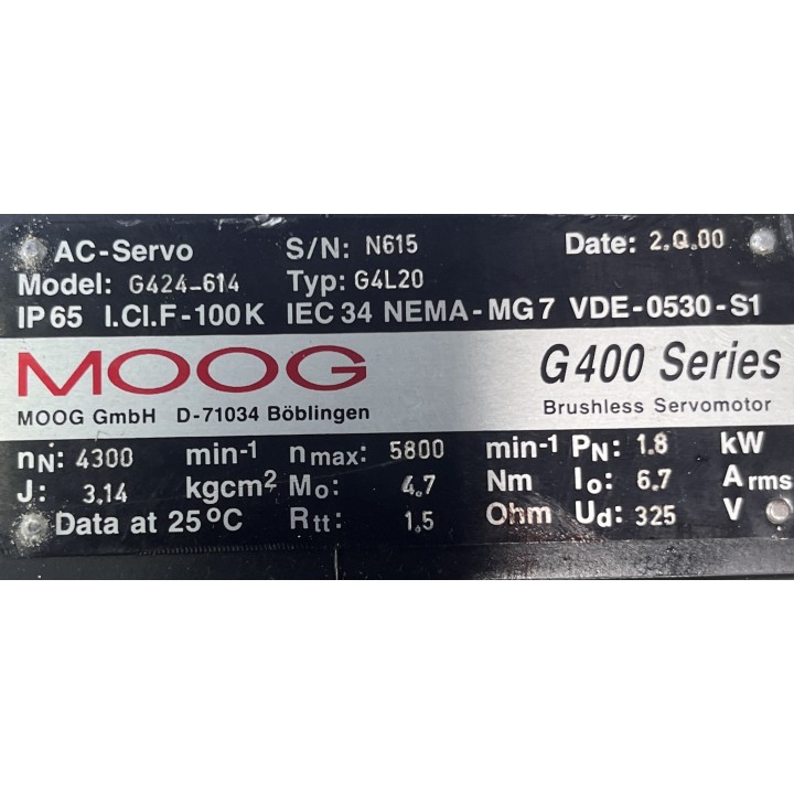 Moteur MOOG G424-614 G4L20