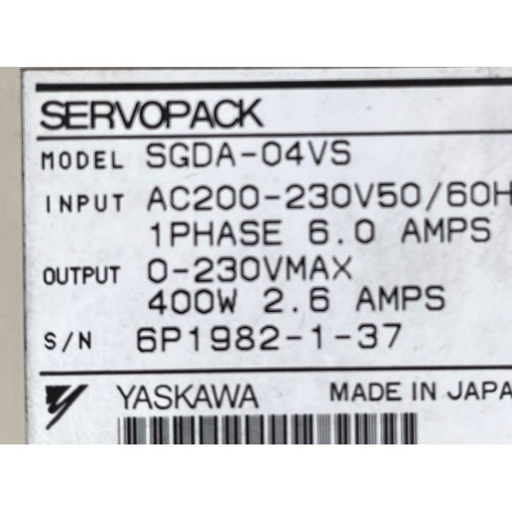 Variateur SERVOPACK YASKAWA SGDA-04VS