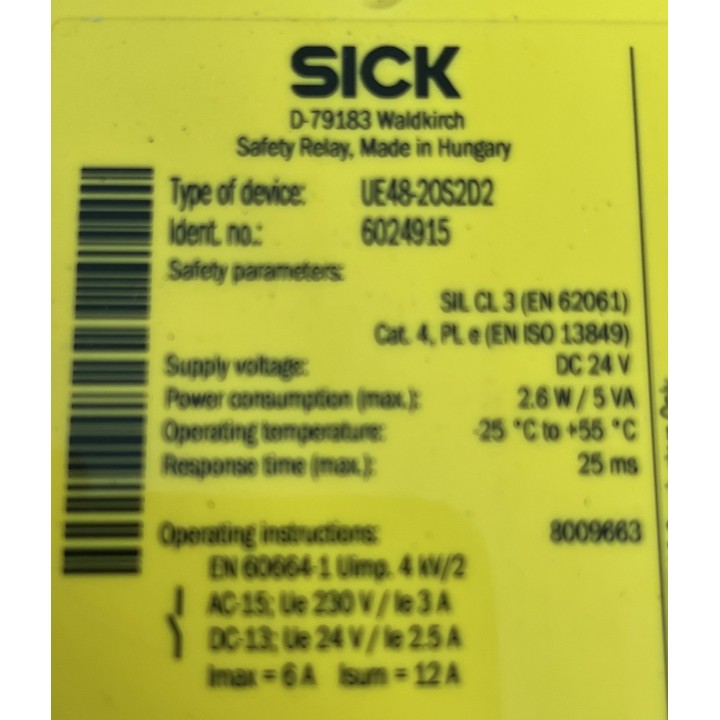 SICK UE48-20S2D2 6024915