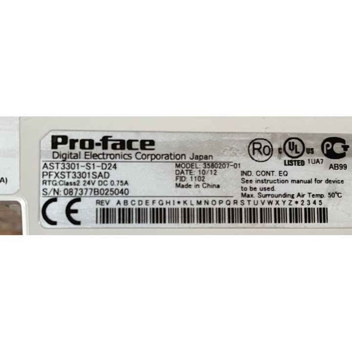 Pro-face AST3301-S1-D24 Pro-face PFXST3301SAD