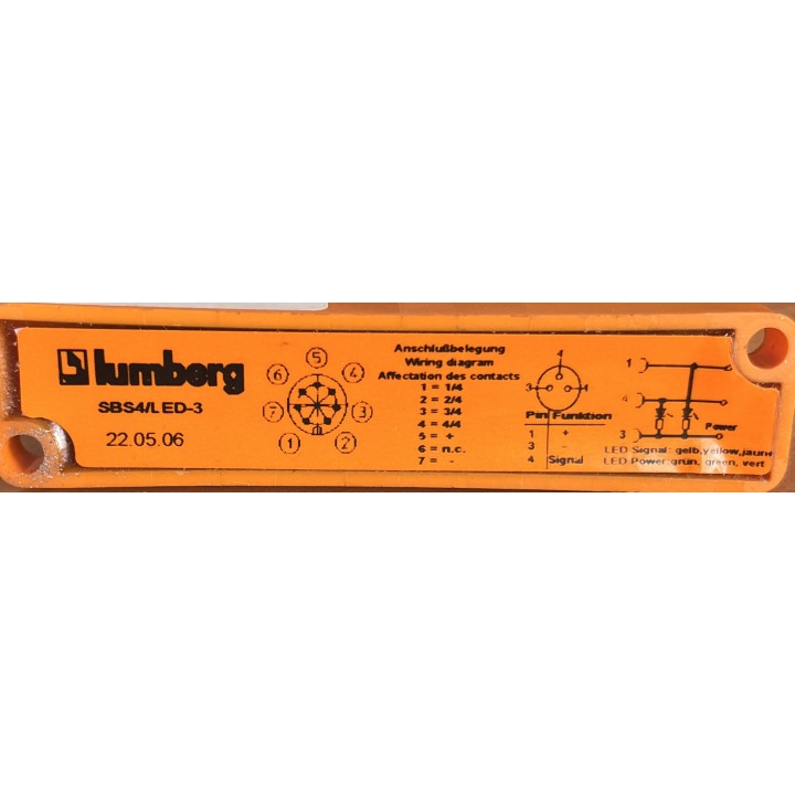 Boitier capteurs Lumberg SBS4/LED-3