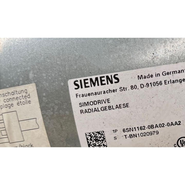 SIMODRIVE RADIALGEBLAESE SIEMENS 6SN1162-0BA02-0AA2