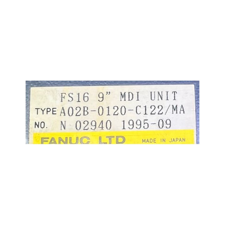 FS16 9'' MDI UNIT FANUC A02B-0120-C122/MA