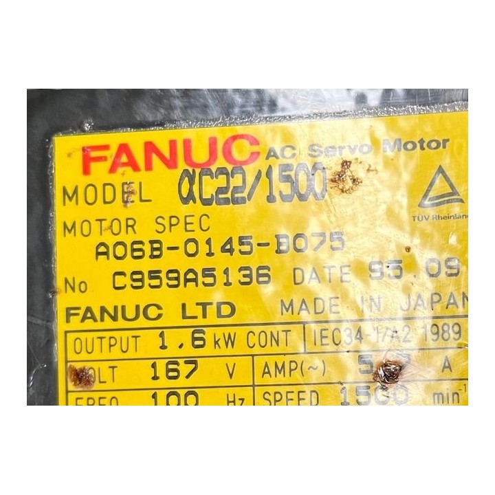 Model aC22/1500 FANUC A06B-0145-B075