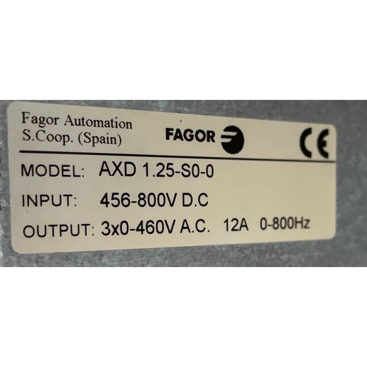 Variateur FAGOR AXD 1.25-S0-0