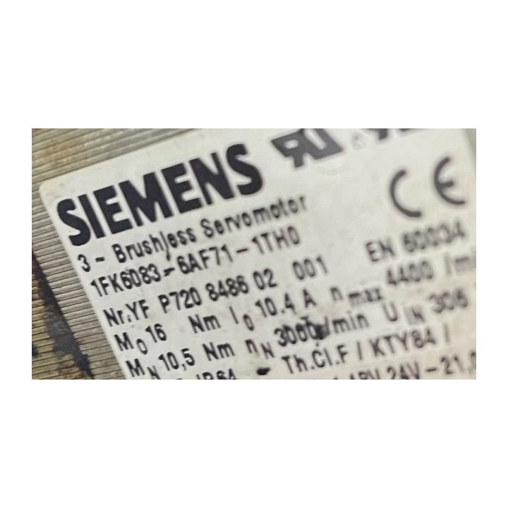 Moteur SIEMENS 1FK6083-6AF71-1TH0