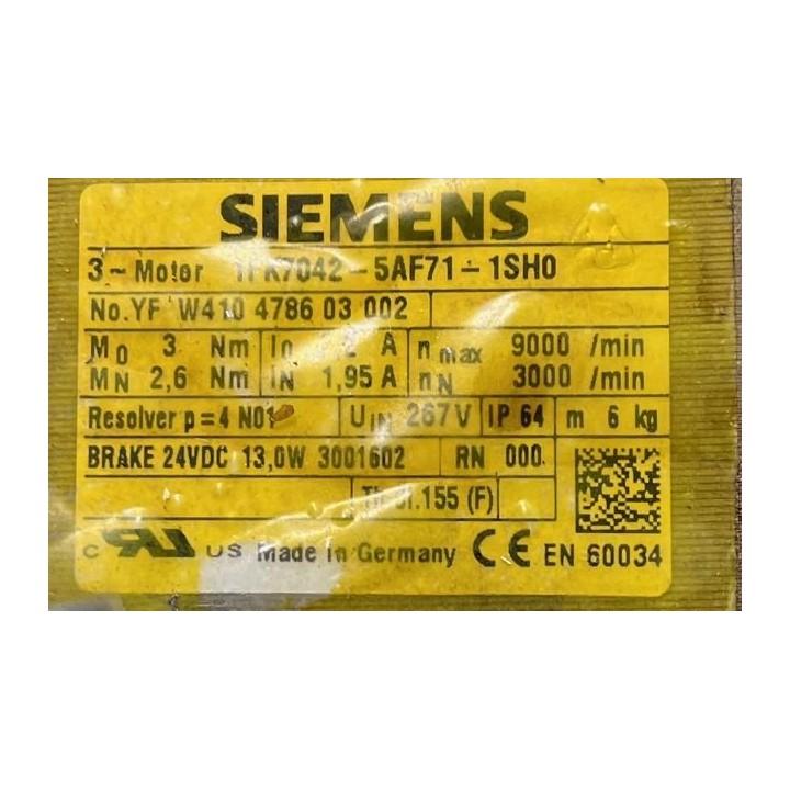 Moteur SIEMENS 1FK7042-5AF71-1SH0