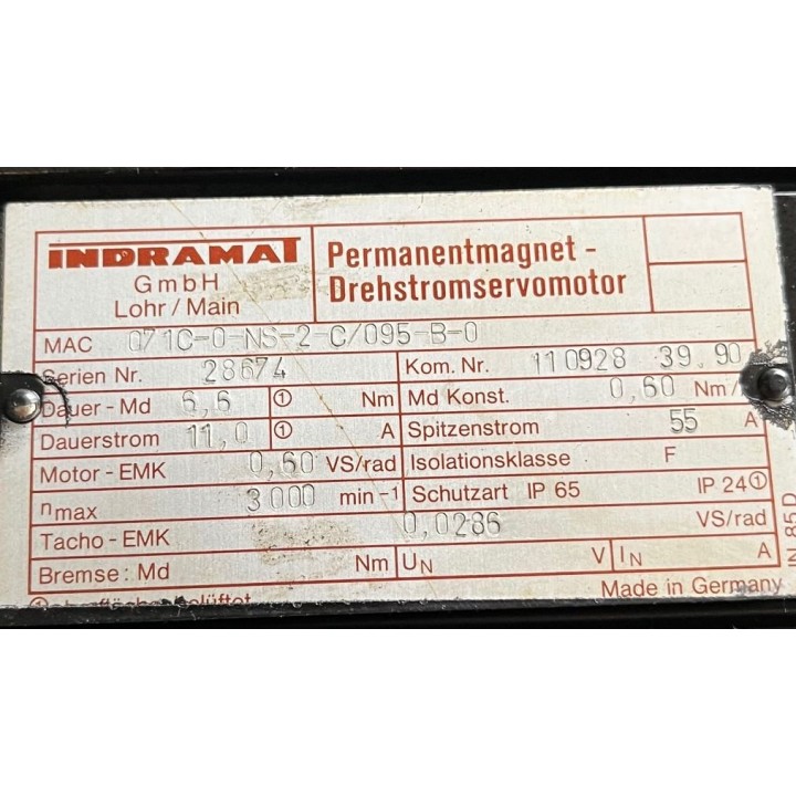 indramat MAC 071C-0-NS-2-C/095-B-0