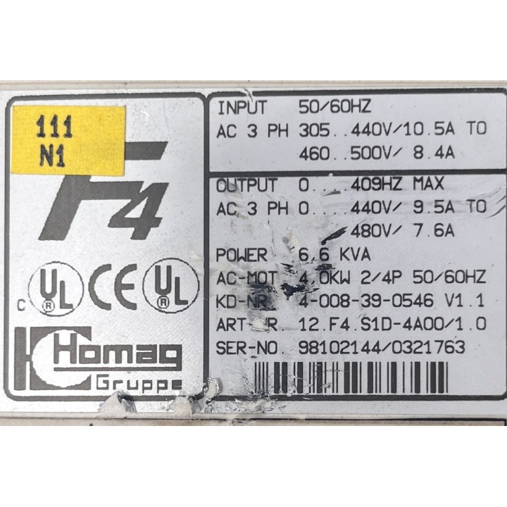 KEB HOMAG F4 12.F4.S1D-4A00/1.0