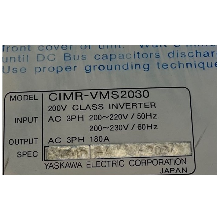 YASKAWA Varispeed 626VM3 YASKAWA CIMR-VMS2030