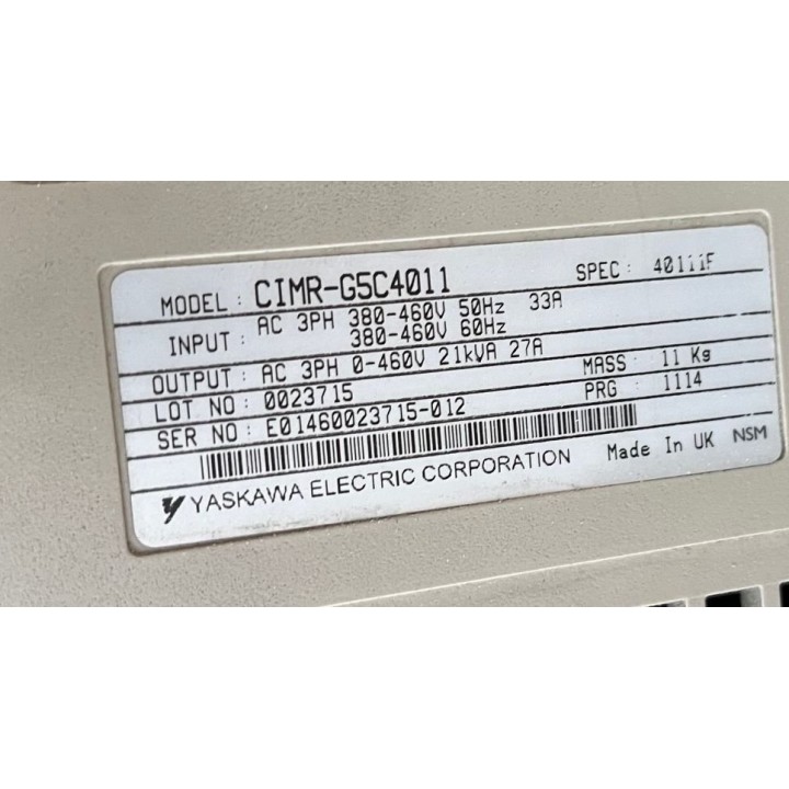 Variateur varispeed 616G5 YASKAWA CIMR-G5C4011